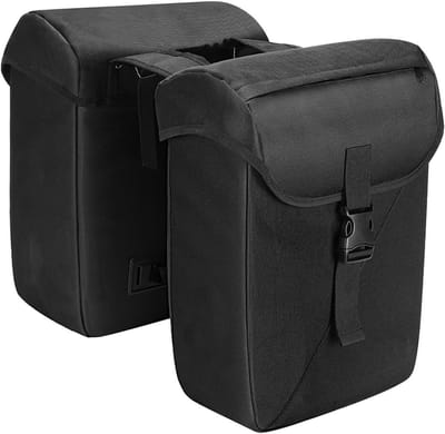 Bagagedragertas Fiets - Fietstas Achterdrager - Fietsen Organiseren - Grote Capaciteit 32L - 45 x 34 x 7 cm - Zwart