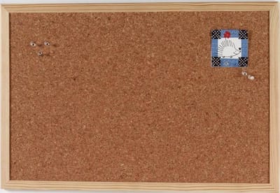 Prikbord Naga kurk 40x60cm met houten omlijsting
