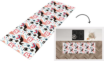 Keukenloper - Loper keuken - Zodiac - Kreeft - Patroon - 150x50 cm - Keukenloper vinyl