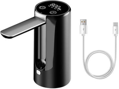 Elektrische waterdispenser - USB oplaadbare waterdrankpomp - opvouwbaar met digitaal display voor fleskruik en gebruiksgemak