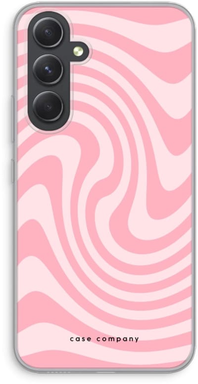 Case Company® - Hoesje geschikt voor Samsung Galaxy A54 hoesje - Swirl Roos - Soft Cover Telefoonhoesje - Bescherming aan alle Kanten en Schermrand