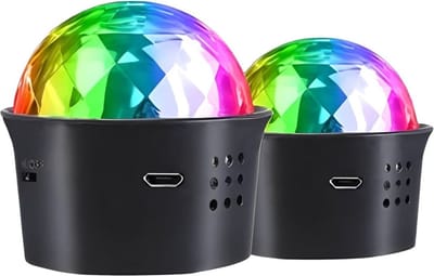 ApexArte® Discolamp Kinderen - Discobal - Feestverlichting met Afstandsbediening - Zwart