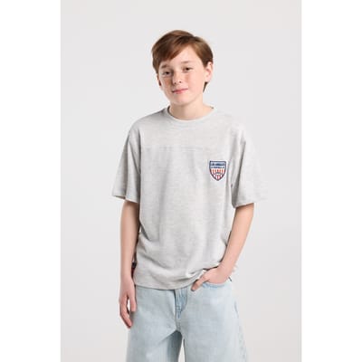 America Today Enzo Jr Light Grey Melange Maat: 158/164 | Overhemden Outlet | Unisex | Grijs