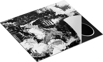 Chefcare Inductie Beschermer Abstracte Kuns - Zwart Wit - 60x50 cm - Afdekplaat Inductie - Kookplaat Beschermer - Inductie Mat