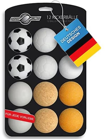 12x Tafelvoetbal Ballen Set - Diverse Materialen en Speleigenschappen 35mm