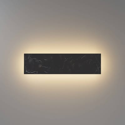 Maytoni LED wandlamp BASIC TEXTURE, zwart, breedte 30 cm, marmer, CCT