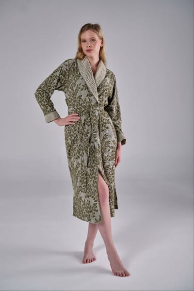Dames Badjas Tara / Olijfgroen / XXXL
