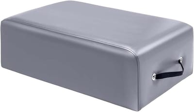 Pilates Zitbox - Oefenbankje - Balans Verbeteren - Duurzaam Houten Frame - 66 x 38 x 24 cm - Wit