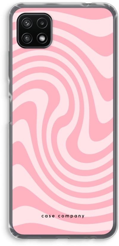 Case Company® - Hoesje geschikt voor Samsung Galaxy A22 5G hoesje - Swirl Roos - Soft Cover Telefoonhoesje - Bescherming aan alle Kanten en Schermrand