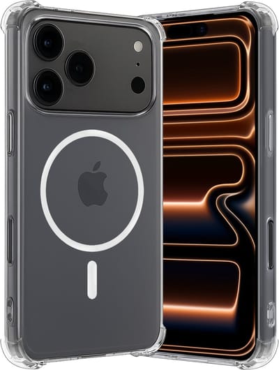 Hoes - Geschikt voor iPhone 17 Pro / 18 Pro - Magsafe Compatible - Sterk & Shockproof - Back Cover - Shock Proof Case - Telefoon Hoesje Shockproof - Transparant