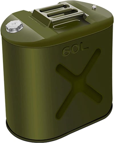 Jerrycan Benzinetank - Noodreserve Opslag - Brandstof Transport - Inclusief Sifonpomp - 10 tot 60L - Legergroen