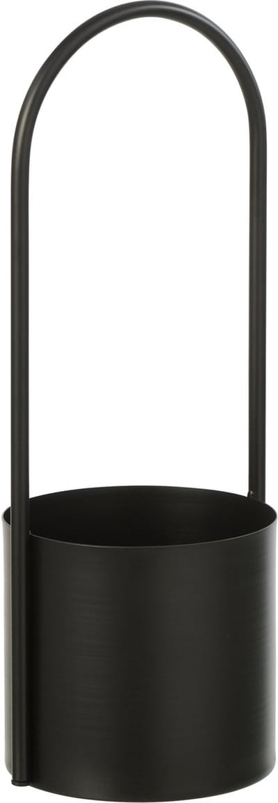 J-Line bloempot - ijzer - zwart - large