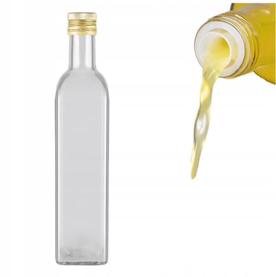 Bimberek Marasca Serie - Glazen Fles - 500 ml - Transparant - Met Doseerdop