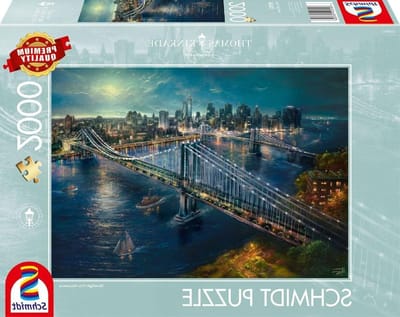 Legpuzzel 2000 stukjes - Volwassen Puzzel - Ontspannend Tijdverdrijf - Nachtelijk Stadsgezicht - 96x69 cm - Zwart