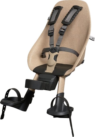 Urban Iki BIO Fietsstoeltje Ta–ke Voor - Oishi Beige/ Bincho Black