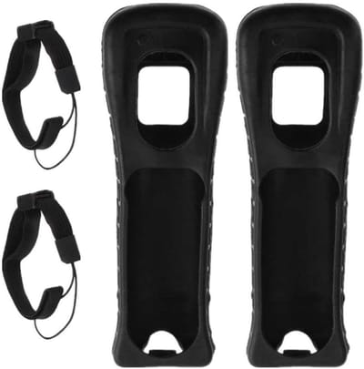 Siliconen Beschermhoes en Polsband voor Wii Afstandsbediening - Duurzaam, Comfortabel en Lichtgewicht Accessoire
