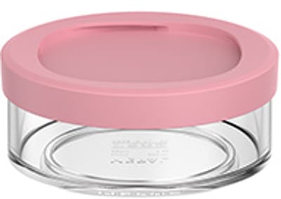 Mepal Lunchpot compartiment Ellipse - 200 ml - Extra compartimenten voor Lunchpot 500 ml - Yoghurtbeker en Muesli beker to go - Vaatwasserbestendig - Vivid mauve