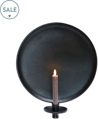 Wandkandelaar Jovita - Zwart - Black - L35 x B11 x H39 cm