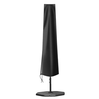 QTTVBTNA - Parasolhoes - Waterdicht UV-bescherming - Dubbelzijdig Oxford stof - Tuin Parasol Beschermhoes - Stevig & Duurzaam - Zwart - 190x30x50cm - 1 stuk