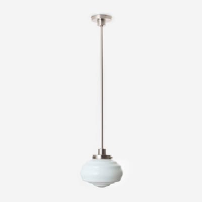 Hanglamp Alphonse 20's Matnikkel - Art Deco Trade