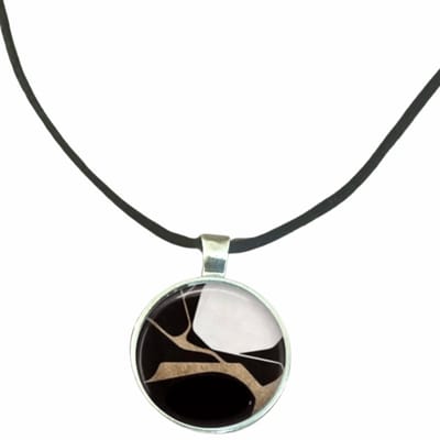Ketting-Sharon-Zwart wit 2.5 cm Verstelbaar - Charme Bijoux