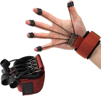 Vinger- en handextensor trainer met weerstandsband - versterker handtherapie - trainingsapparaat voor vingerflexie-extensie training in html