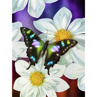 5D diamant schilderij bloem landschap vlinder steentjes volledige ronde boor diamant borduurwerk 20X30CM gray