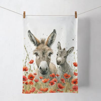 Ambiente Kitchen towel Lilly & Lou – set van 2 – 50x70 cm – 100% katoen – zomer & dieren design