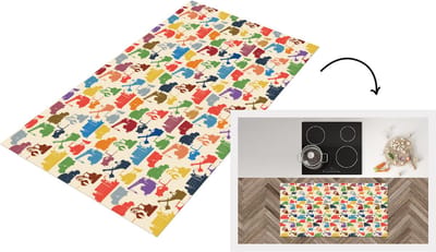 Keukenloper - Loper keuken - Patronen - Kraan - Boot - 120x60 cm - Keukenloper vinyl