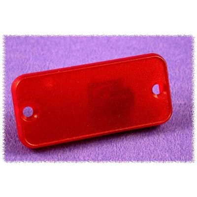 Hammond Electronics 1455CPLTRD-10 1455CPLTRD-10 End plate (l x b x h) 8 x 54 x 23 mm ABS Rood (transparant) 10 stuk(s)