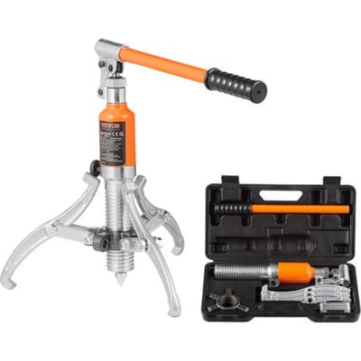 VEVOR hydraulische tandwieltrekker, maximaal 5 ton capaciteit, wiellagertrekker/scheider, 2- of 3-klauwtrekker, verticaal en horizontaal, hydraulische trekker met 228,6 mm klauwen en draagtas.