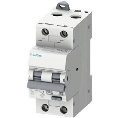 Siemens 5SU13266FP16 Aardlekschakelaar/zekeringautomaat Afmeting zekering = 2 2-polig 16 A 0.03 A