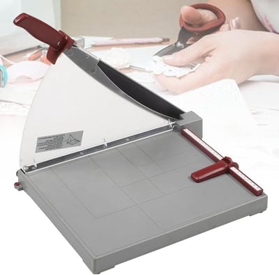 Papieren Snijder - Guillotine - Nauwkeurig Snijden - Precisiehendel - 10 Vel Capaciteit - Zwart