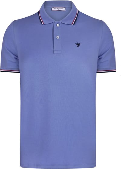 Felix Hardy Polo Shirt Korte Mouw Katoenen Pique Heren Sax - S