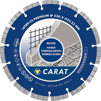 Universele diamant doorslijpschijf | Diamantzaag | diamantschijf | diamantzaagblad Carat - silent blade