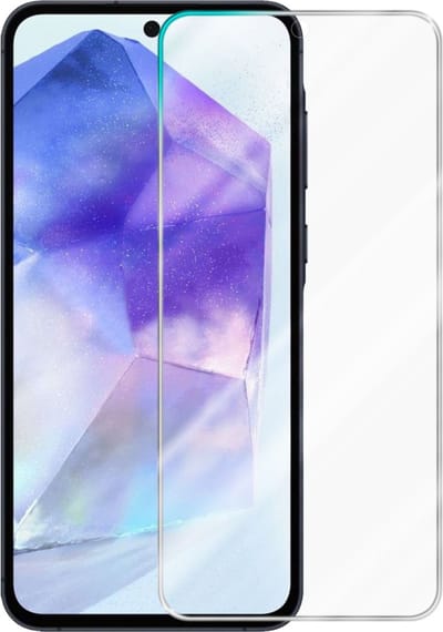 Cadorabo Screenprotector geschikt voor Samsung A55 - Pantser film Beschermende film in KRISTALHELDER Geharde (Tempered) display beschermglas in 9H hardheid met 3D Touch