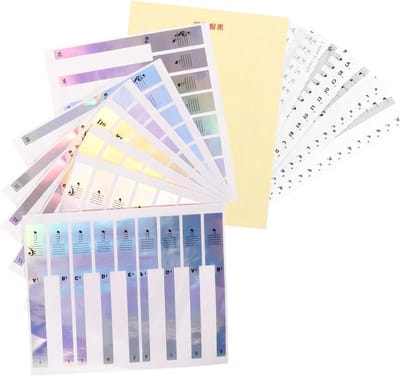 Piano Stickers - Toetsen Notities - Beginners Leren - Geen Lijmresten - 2 Sets - Wit