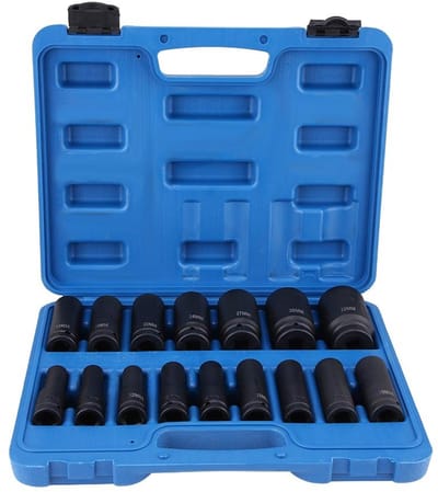 Store_9 - Impact Socket Tools - 16-delige schokschroevendraaiermoeren - duurzame kwaliteit - 1/2 inch - zeskantmoeren - reparatiegereedschap - gesc...