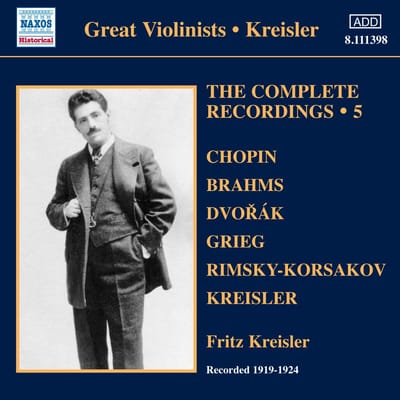 Victor Symphony Orchestra, Josef Pasternack, Carl Lamson - Kreisler, The Complete Recordings 5 (CD) (Remastered)