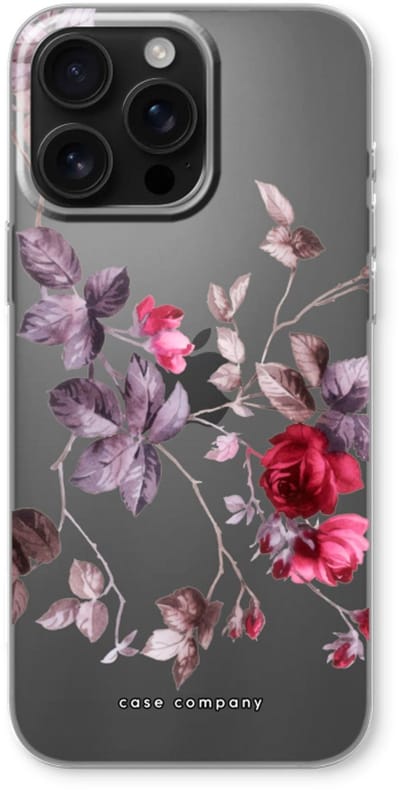 Case Company® - Hoesje geschikt voor iPhone 16 Pro Max hoesje - Mooie bloemen - Soft Cover Telefoonhoesje - Bescherming aan alle Kanten en Schermrand