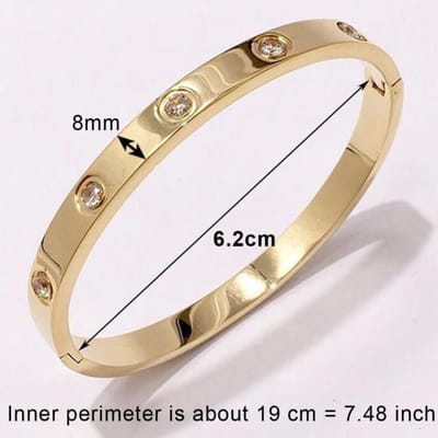 Luxe Dames Bijoux Glanzende Kristallen Armbanden voor Vrouwen Mannen Geliefde Armbanden & Armbanden Roestvrij Staal Pulseiras Feminina Sieraden beige