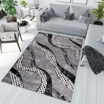 Tapiso Jawa Vloerkleed Grijs Laagpolig Binnen Tapijt Maat- 140x190