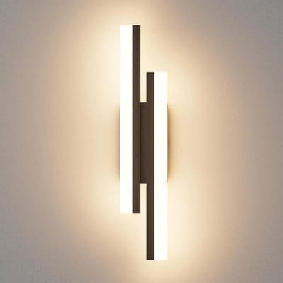 GELLDG Wandlampen - Moderne LED Wandleuchte - 48x6.5cm - Warm Lichthelderheid 3000K - Geschikt voor Slaapkamer en Hal - Metaal - 16W 850LM - 110-220V