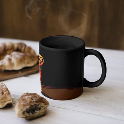 Magische Mok - Foto op Warmte Mokken - Koffiemok - Glas - Ijsblokjes - Drinken - Bruin - Magic Mok - Beker - 350 ML - Theemok