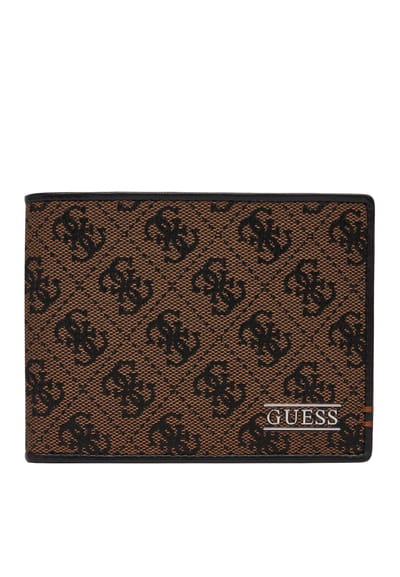 GUESS portemonnee Boston Bifold Wallet Coffee bruine
