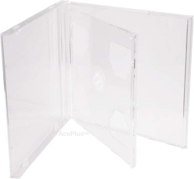 10 Stuks Standaard Dubbele CD Jewel Cases voor CD en DVD Opslag