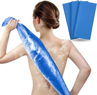 Exfoliërende Scrubdoek (3 stuks) - Lange Japanse Douchehanddoek voor Huidvernieuwing