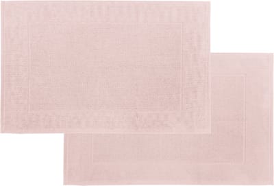 Tiseco Home Studio - Badmat DELUX - SET/2 - 100% katoen - 750 g/m² - superzacht en zeer absorberend - Rechthoek - 50x80 cm - Roze