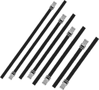 Voordeelset van 8x stuks caravan/camper fietsen spanbanden 50/75/100/150 cm - Super handige vastmaak bandjes
