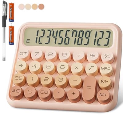Grote 12-cijferige rekenmachine met 5 inch scherm voor schoolgebruik